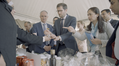 A Delegation from the French Development Agency (AFD) was briefed on the Smart DESERT Project Activities in the Agricultural sector at the North-Eastern Badia Highlands